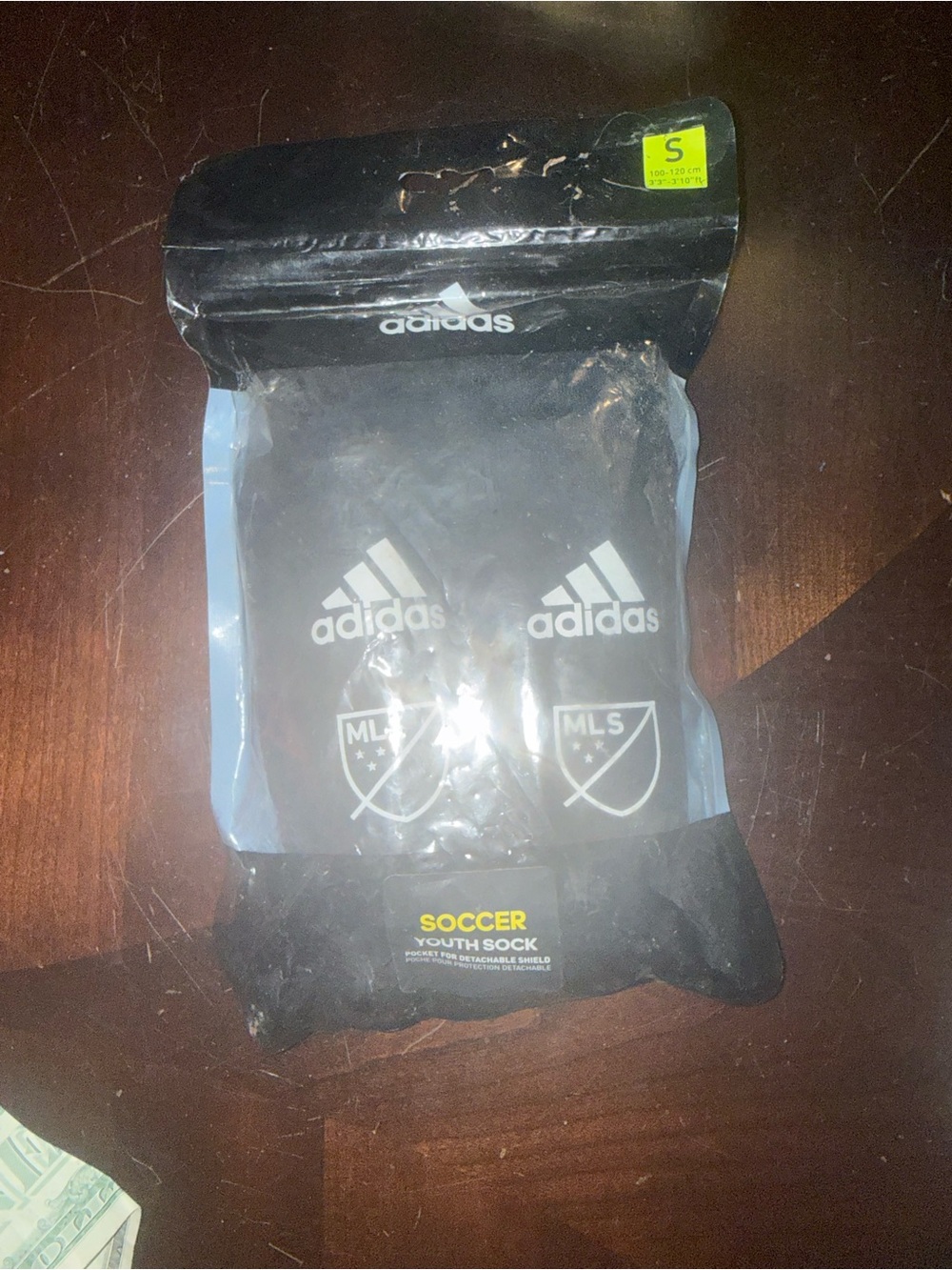 adidas Black and White Youth Soccer Shin Guards